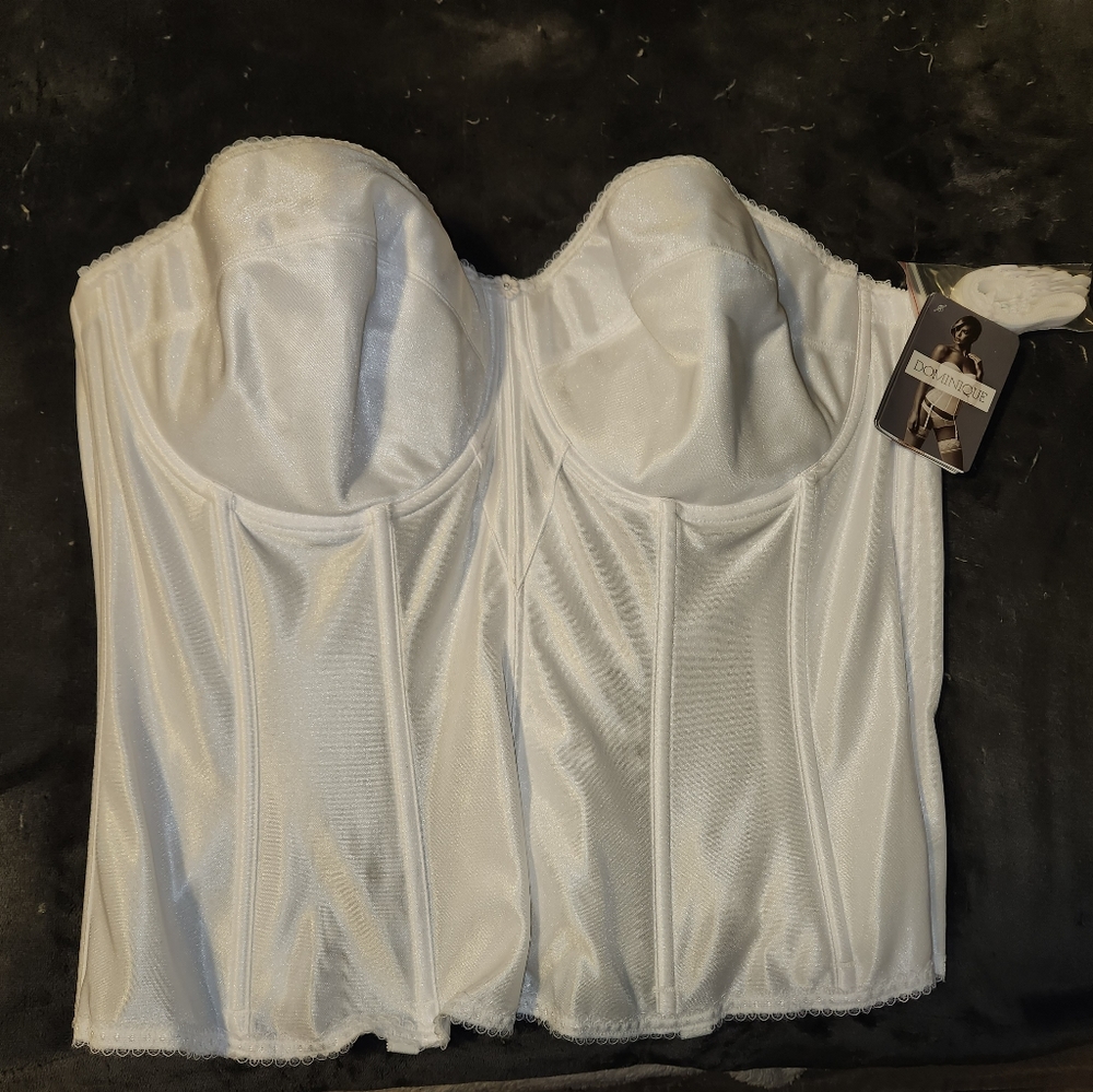 White long line bridal bra 44D